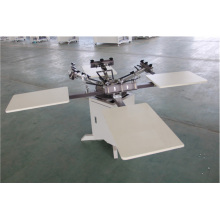 Manual 4 Color 4 Station T-Shirt Screen Printing Machine